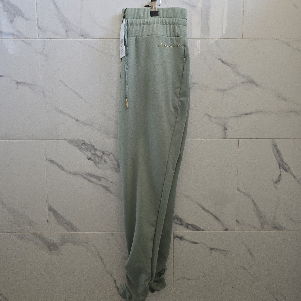 Whitney Simmons x Gymshark Sage Green Fitted Joggers